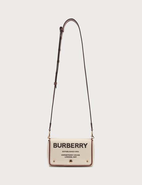 BURBERRY Hackberry Logo Printed Canvas Bag for Women