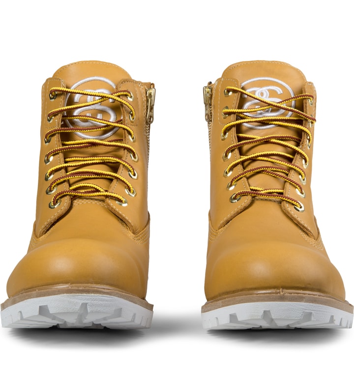 Wheat Timberland X Stussy Leather 6" Zip Boots Placeholder Image