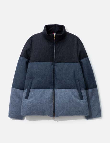 Thom Browne 4-bar Reversible Funnel Neck Padded Jacket