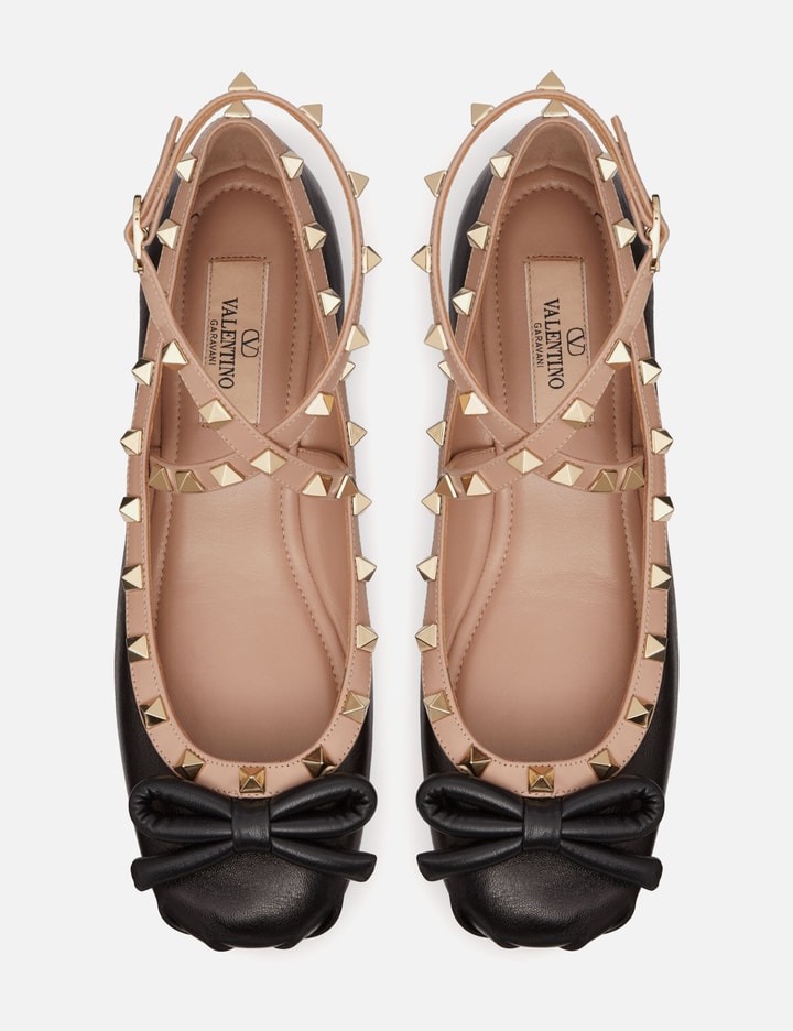 Valentino Rockstud Leather Ballerina Flats Placeholder Image