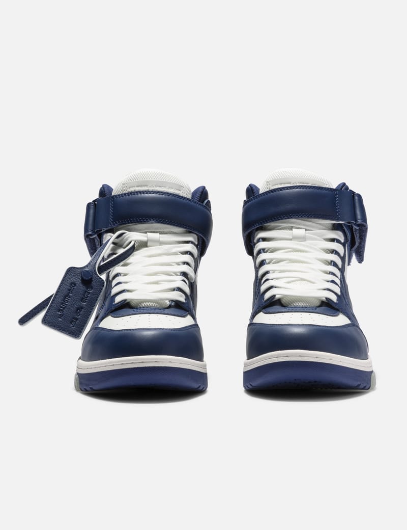 off white blue high top sneakers