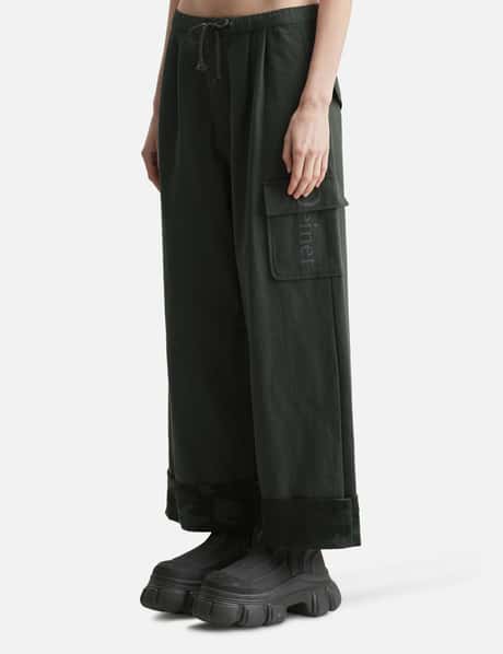 Roll Up Cargo Banding Pants Charcoal view 7