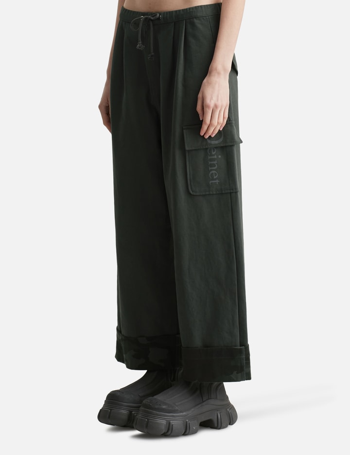 DEINET Roll Up Cargo Banding Pants Charcoal Placeholder Image