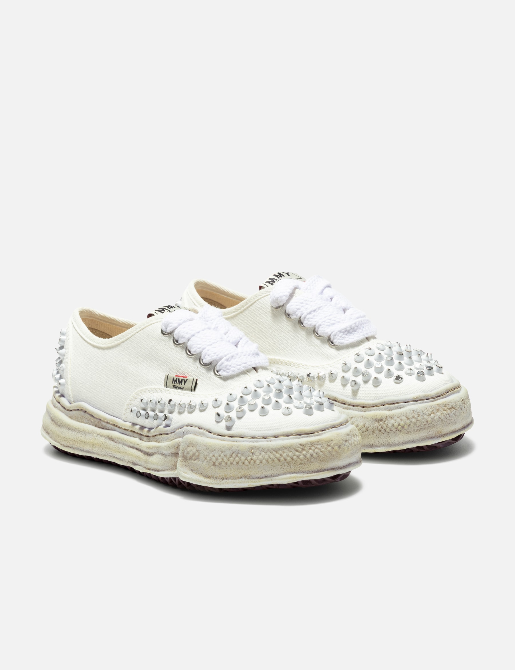"BAKER" OG Sole Studded Canvas Low-Top Sneaker view 16