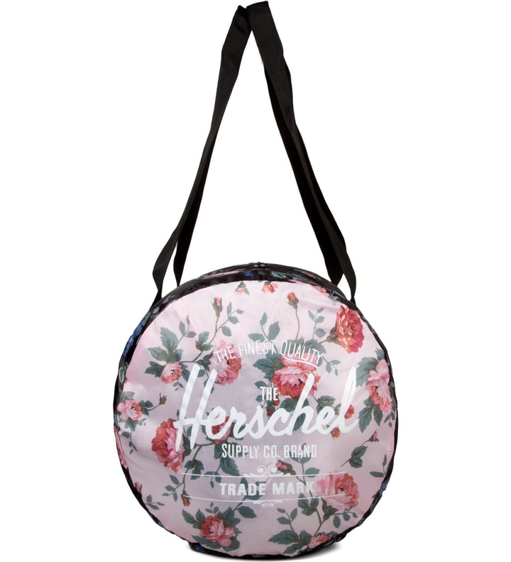 Black Floral/Pink Floral Packable Duffle Bag Placeholder Image