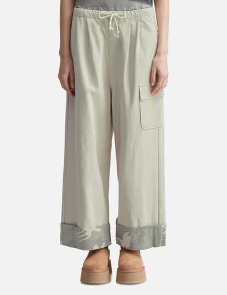 DEINET DEINET Roll Up Cargo Banding Pants Grey