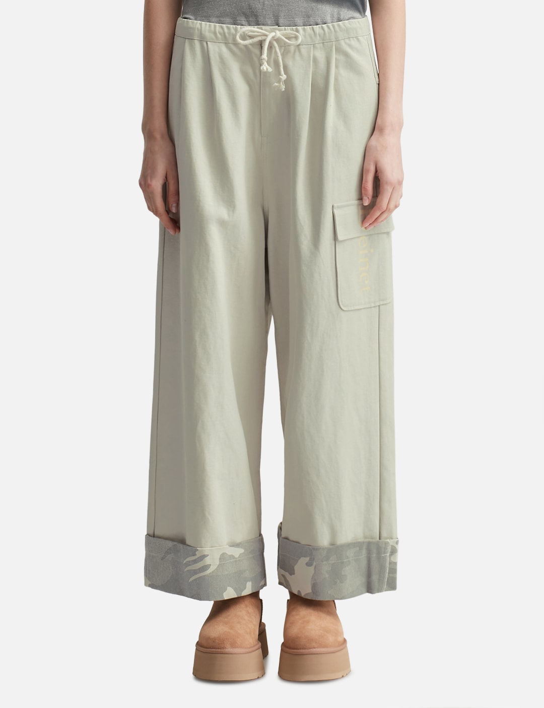Roll Up Cargo Banding Pants Grey view 13