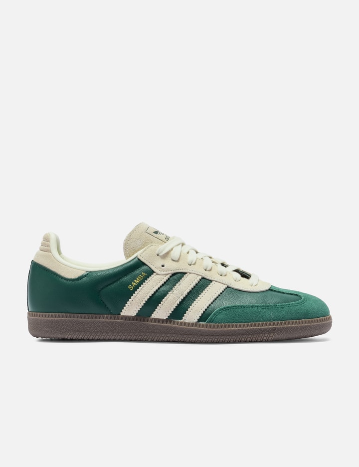 Adidas Originals Samba Og Sneakers In Collegiate Green And Cream