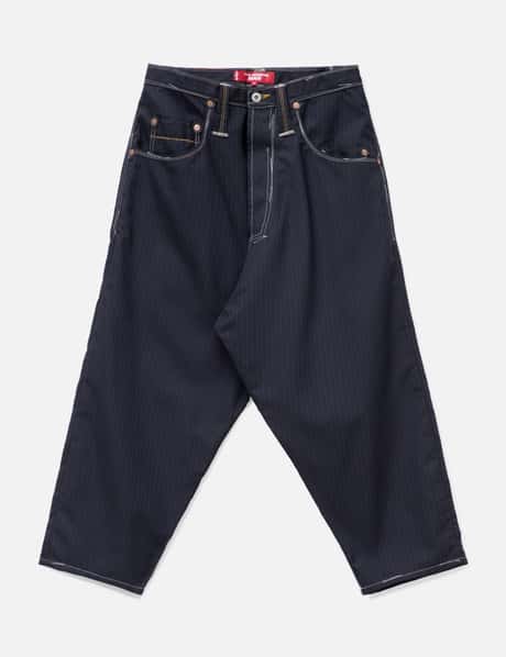 X Levi's Wool Pinstriped Cropped Pants view 6