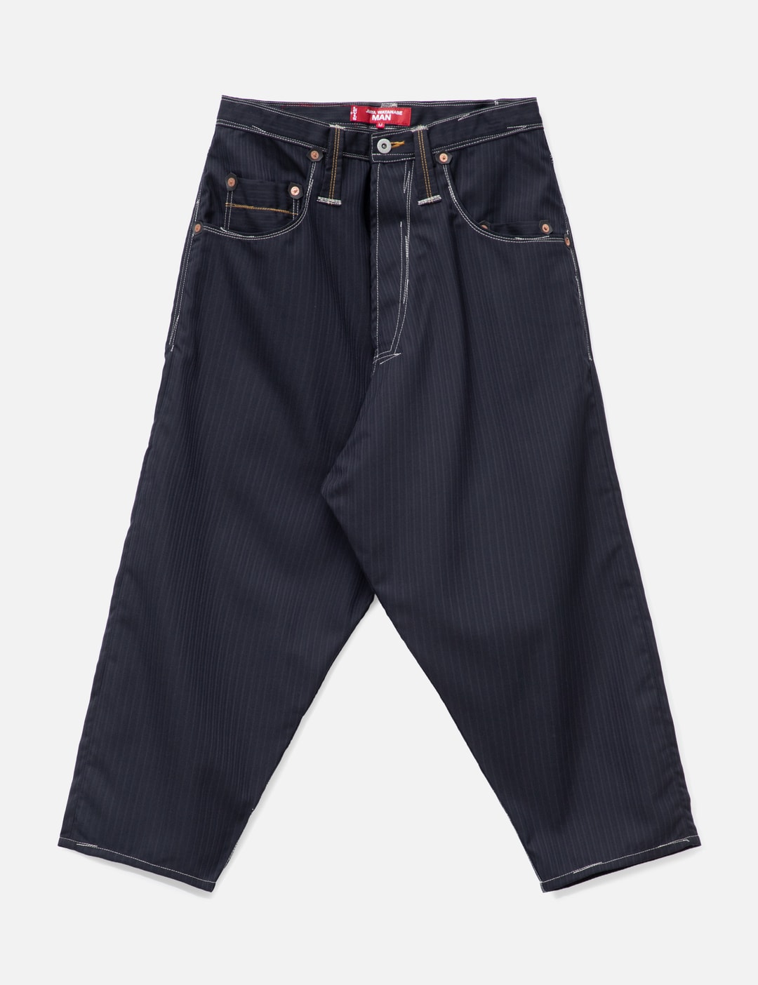 X Levi's Wool Pinstriped Cropped Pants view 7