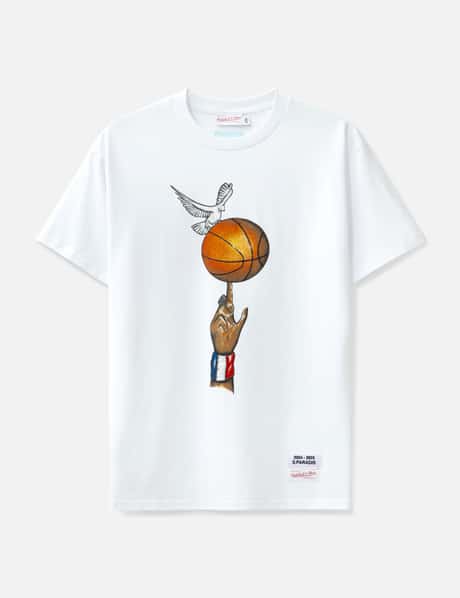 3.Paradis 3.PARADIS x MITCHELL & NESS x NBA GRAPHIC BALL T-SHIRT