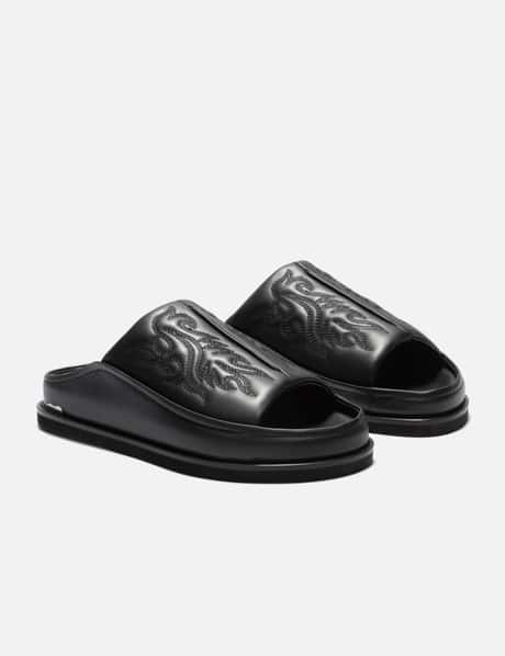 Toga Virilis - Leather Slide | HBX - Globally Curated Fashion and  