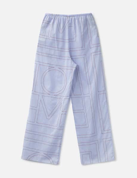 Monogram Cotton-Blend PJ Bottoms view 8