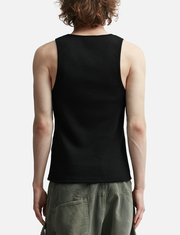 Shop Jw Anderson Tank Top With Anchor Logo Embroidery In Black