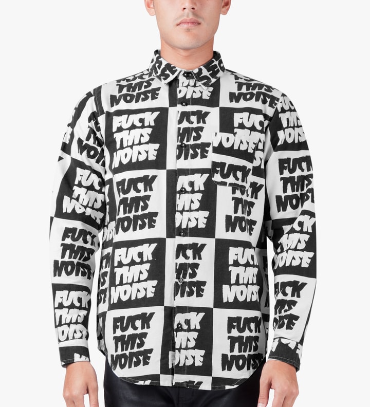 Black/White Fuck This Noise L/S Shirt Placeholder Image