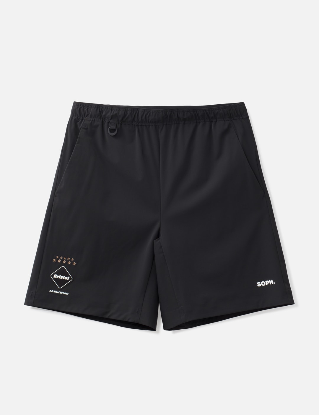 F.c. Real Bristol Cordura 4way Stretch Game Shorts In Black