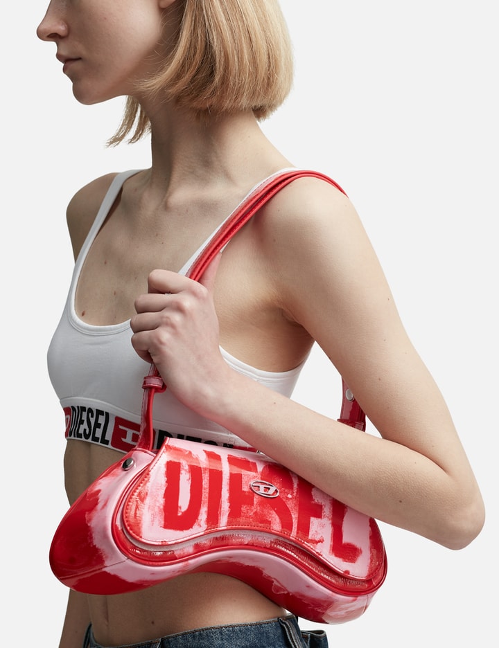 Shop Diesel Play Crossbody Bag In Red