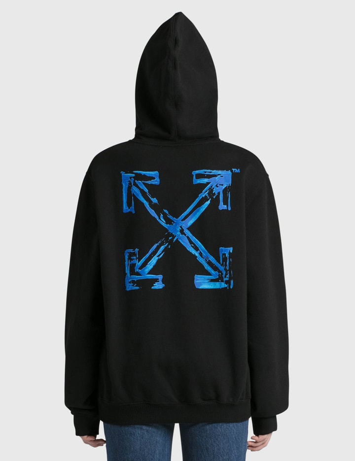 Painted Arrows Reg Hoodie Black Blue Placeholder Image