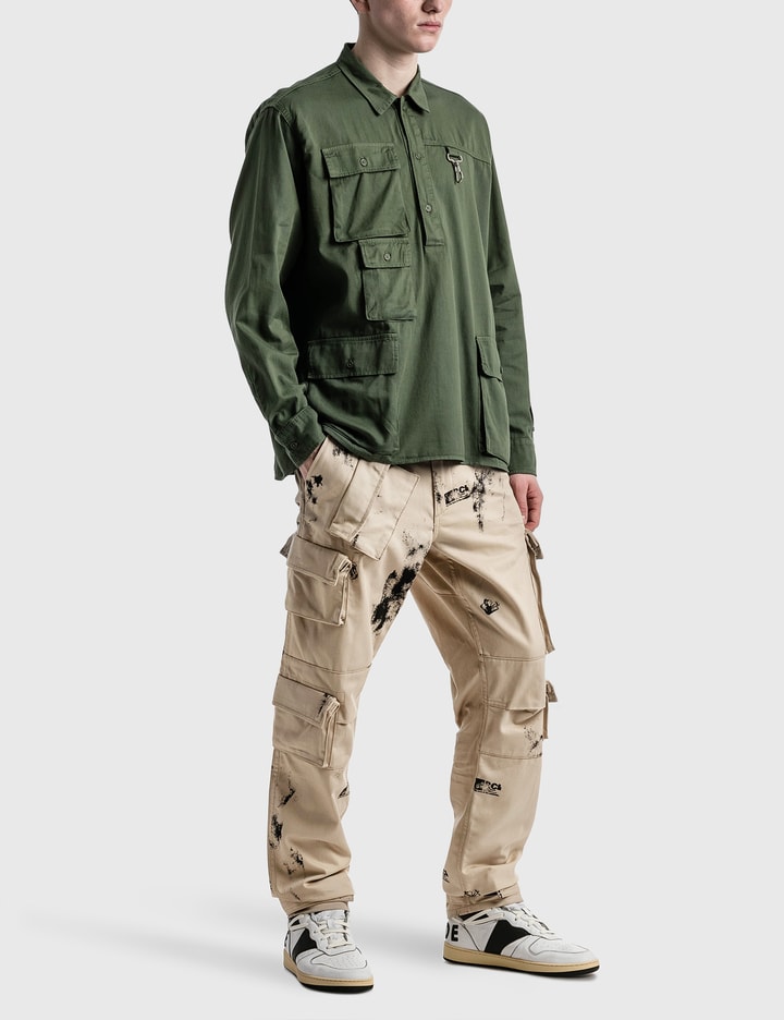 Reese Cooper コットン カーゴ プルオーバー ワークシャツ