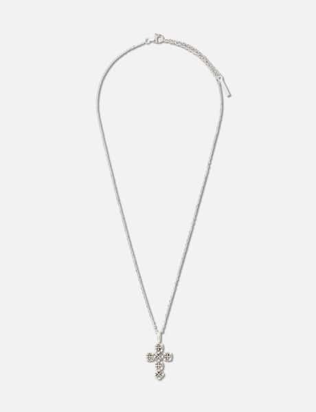 Maltese-Cross Quadruplets Cross Pendant Necklace view 7