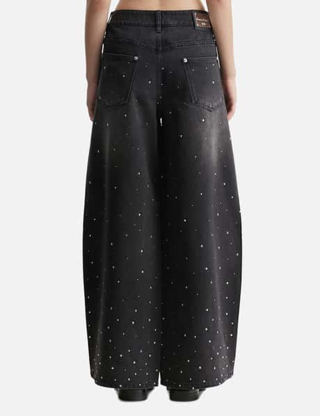 Crystallised Wide Leg Denim view 9