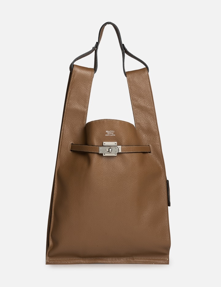 beautiful people Large Market Bag In Shrink Leather