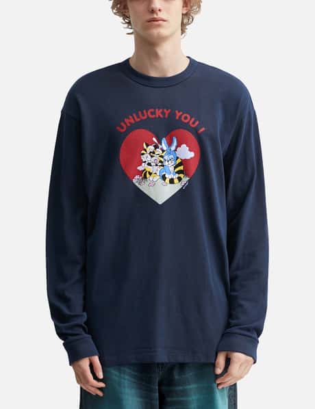 'KENZO Cartoon' Outlined Relax Long Sleeve T-Shirt view 10