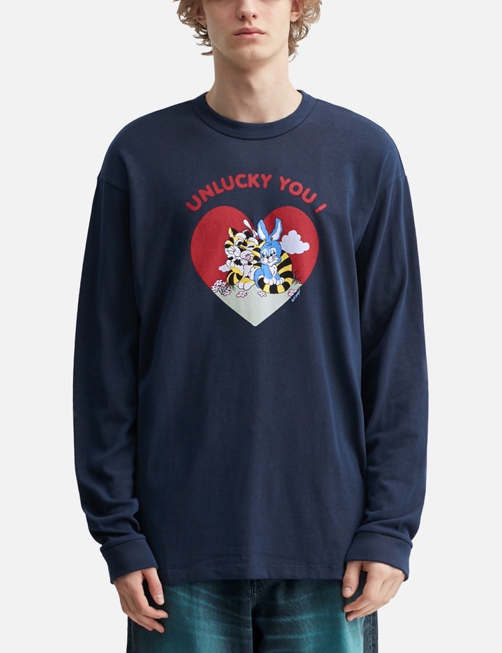 'KENZO Cartoon' Outlined Relax Long Sleeve T-Shirt view 3