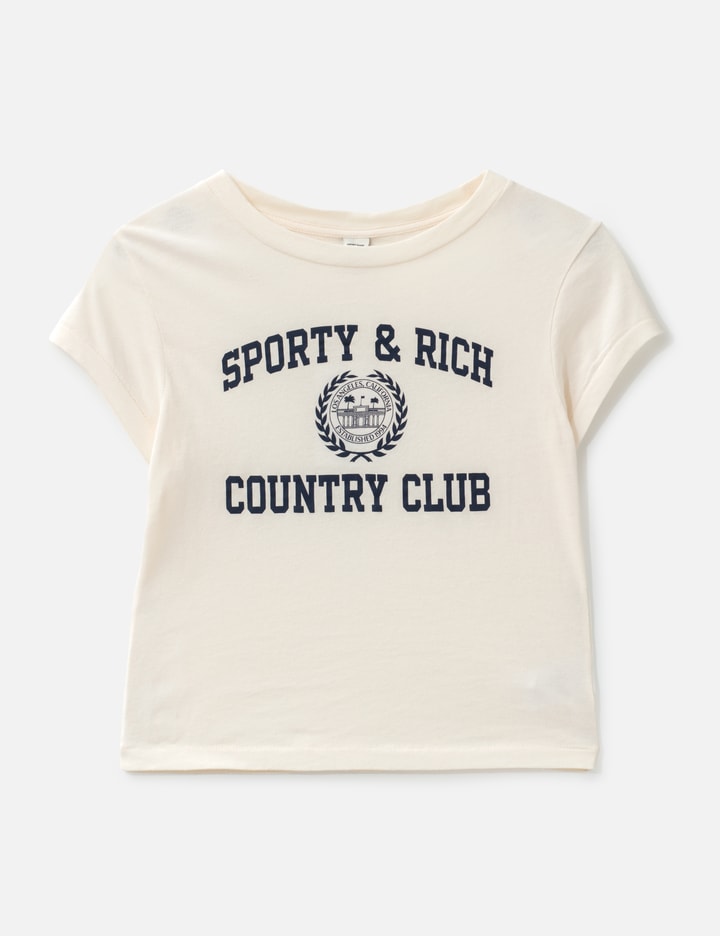 Sporty & Rich Varsity Crest Essential Tee