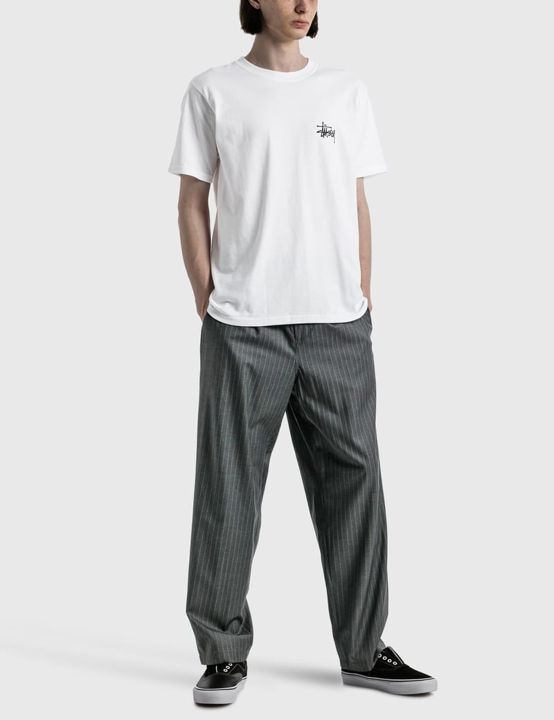 STUSSY STRIPED VOLUME PLEATED TROUSER Stüssy - Stripe Volume Pleated Trousers | HBX