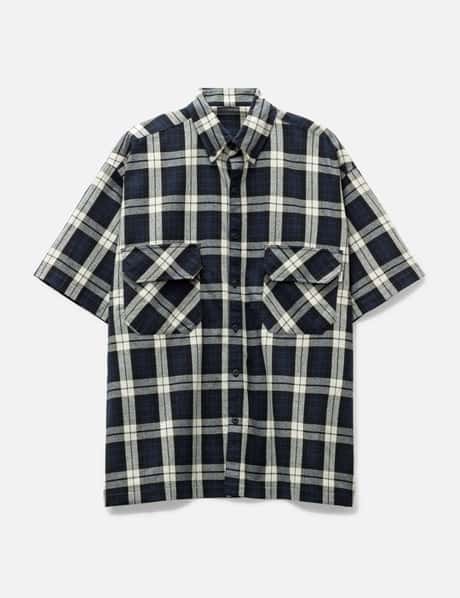 Grocery Grocery ST-011 Oversized Check Short Sleeves Shirt