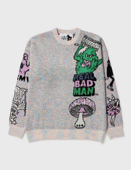 Real Bad Man 투 매니 그래픽 스웨터