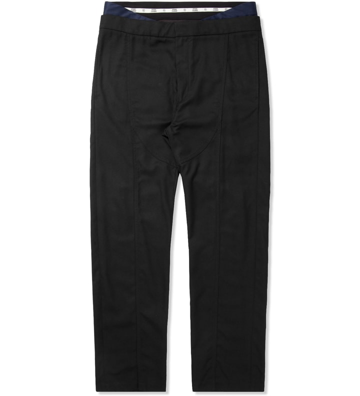 Black Neils Suiting Double Waistband Pants Placeholder Image