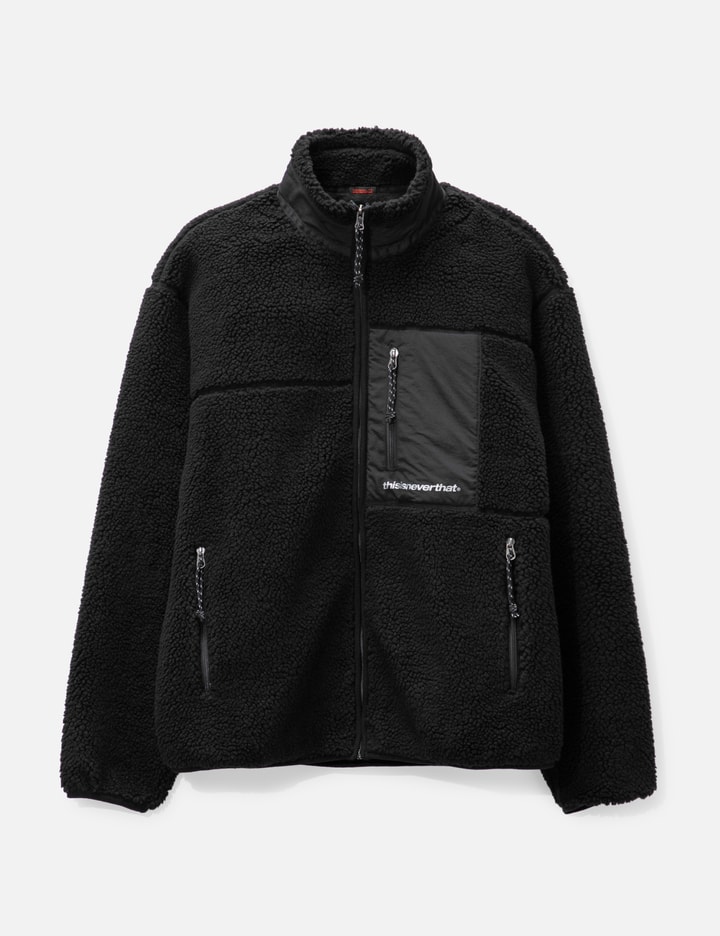 Thisisneverthat Sherpa Fleece Jacket In Black