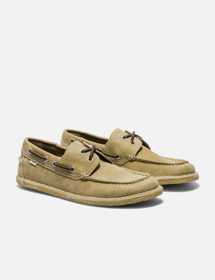 Ami Beige Cow Leather Boat Shoes