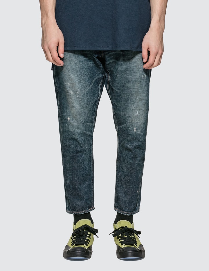 One Year Wash Ankle Cut Denim Jeans Placeholder Image