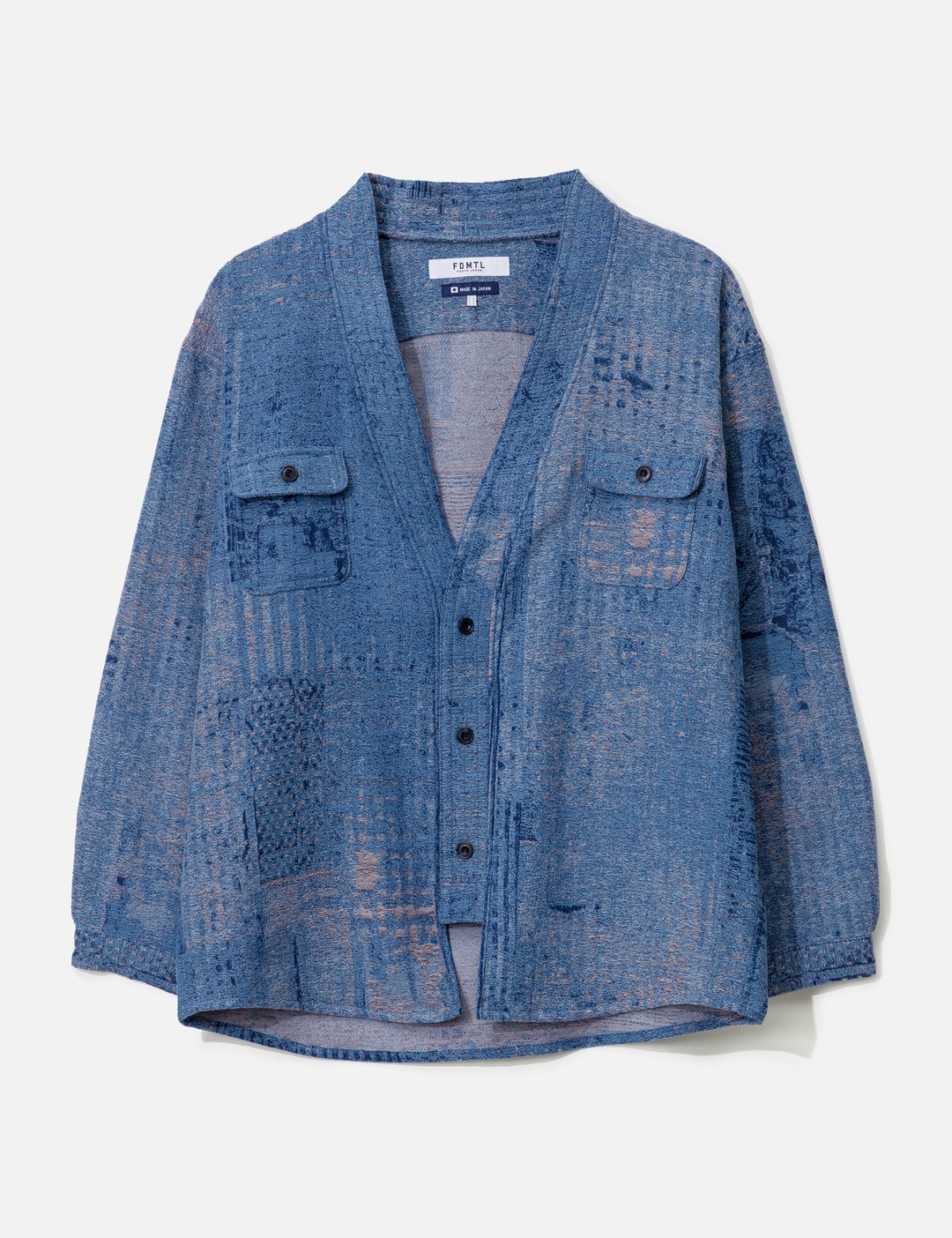 Boro Jaquard Haori Shirt 3YR Wash view 7