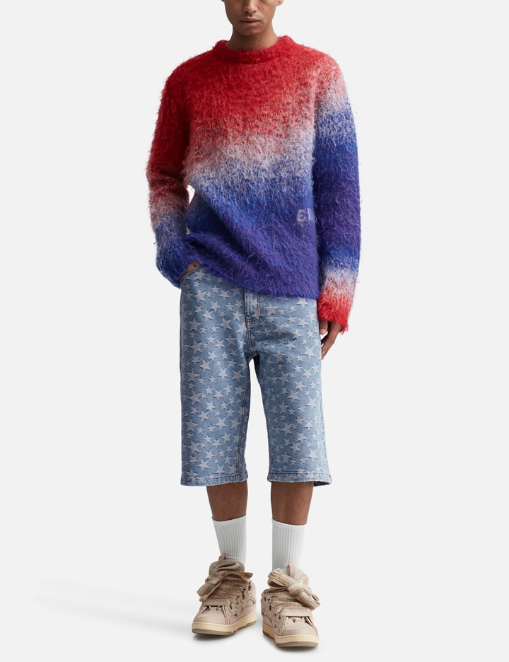 Unisex Degrade V-Neck Knit Sweater Placeholder Image