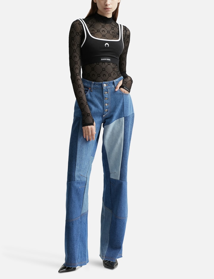 리제네레이티드 데님 모노그램 와이드 레그 트라우저 Placeholder Image