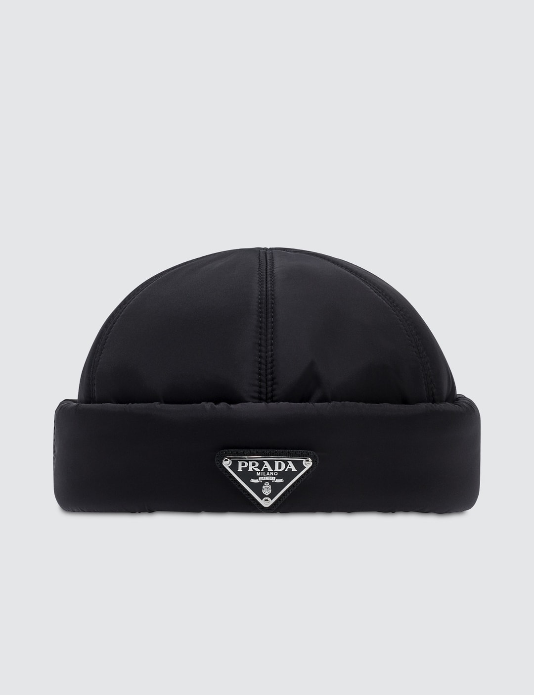 Prada - Padded Nylon Beanie Hat | HBX - Globally Curated Fashion and  Lifestyle by Hypebeast
