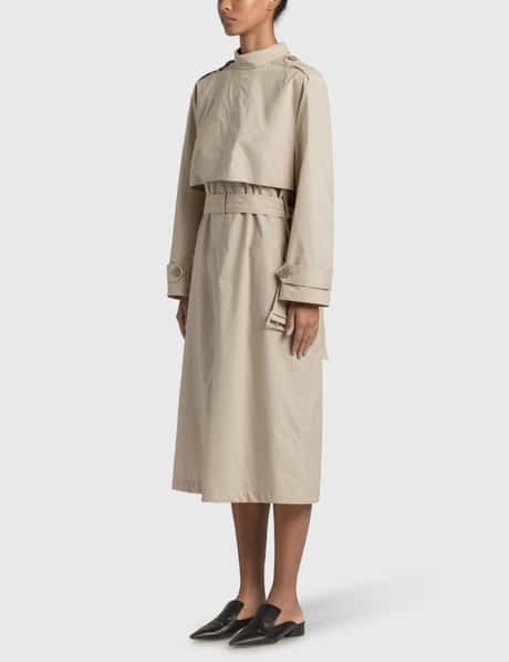beige trench dress Lina Trench Dress – Belle Muse main image 0