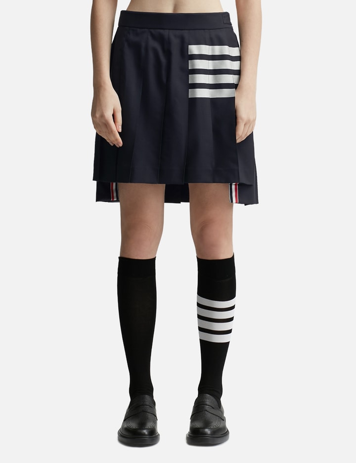 Plain Weave 4 Bar Pleated Mini Skirt Placeholder Image