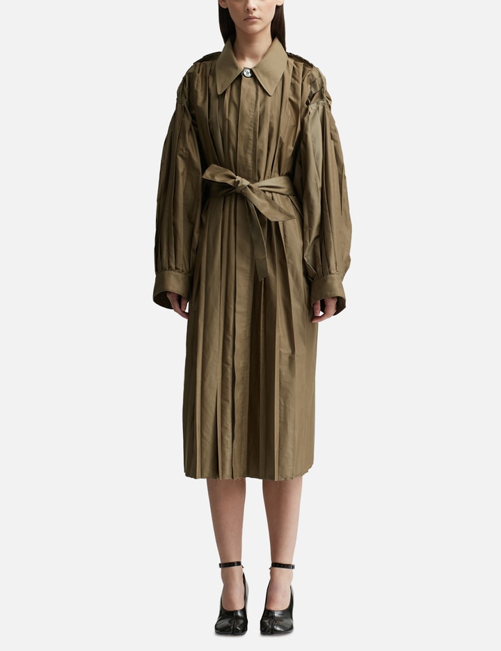 MM6 Maison Margiela - Pleated Trench Coat | HBX MM6 Maison Margiela - Pleated Trench Coat | HBX