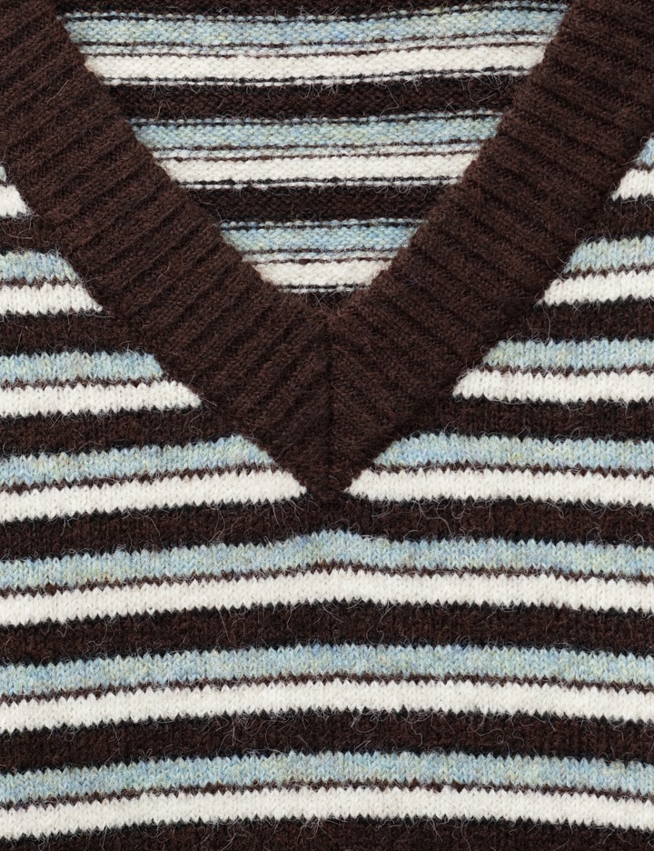 Glowny MELLOW V-NECK STRIPE KNIT
