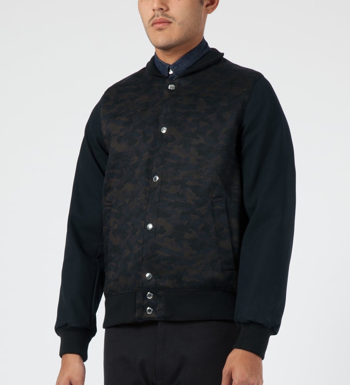 Navy Brown Camo Teddy Jacket Placeholder Image