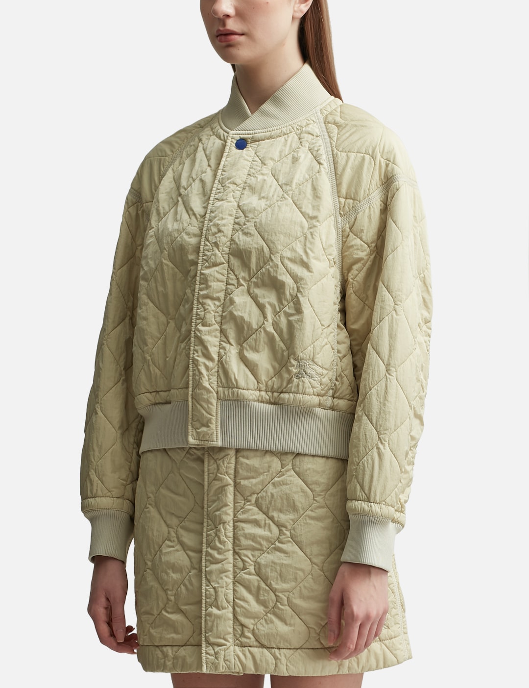 Quilted Nylon Bomber Jacket view 8