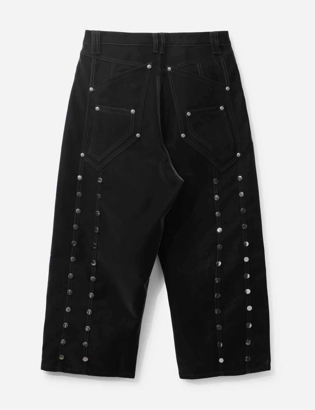 "Stephen" Black Baggy Pants view 9