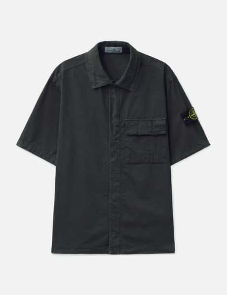 Brushed Organic Cotton Canvas 'Old' Effect Shirt view 6