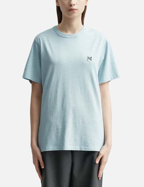 Maison Kitsuné グレー フォックスヘッドパッチ クラシックTシャツ