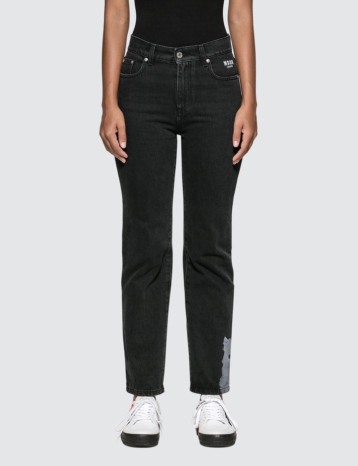 Cat Printed Jeans Placeholder Image
